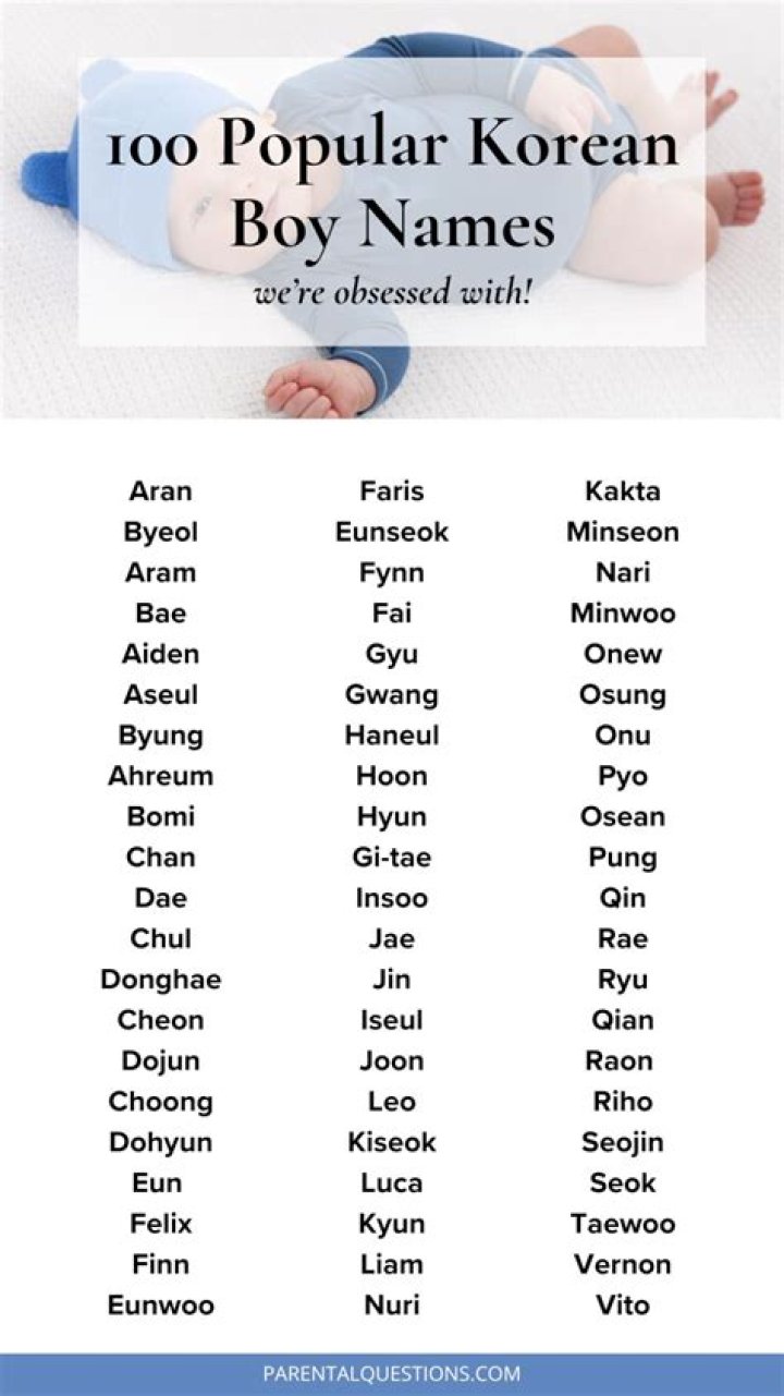 Top Korean Boy Names For Your Little Prince
